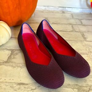 ROTHY’S BERRY LATTICE FLATS SIZE 6.5 EEUC